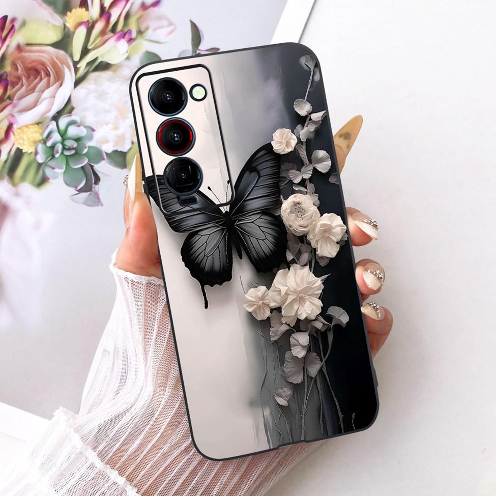 Чехол для телефона Tecno Camon 18P Чехол CH7 Милый Кот Модный Забавный Расписной Fundas Для Tecno Camon 18P Корпус