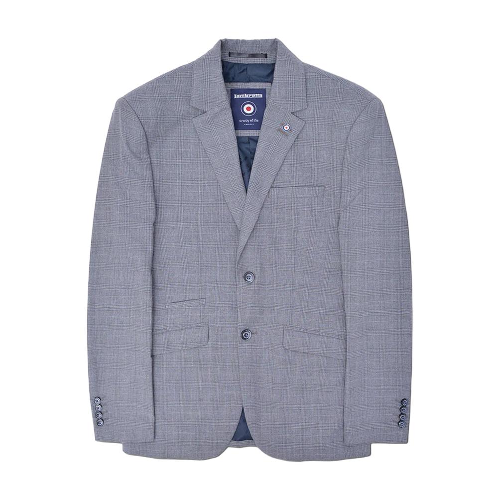 Lambretta Mens Dawson Checked Blazer