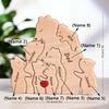 Персонализированный 3D Деревянный Медведь Арт Декор Лазерная Резка Ручная Работа Теплый Сентиментальный Подарок для Мамы Семьи Друзей На Это Рождество