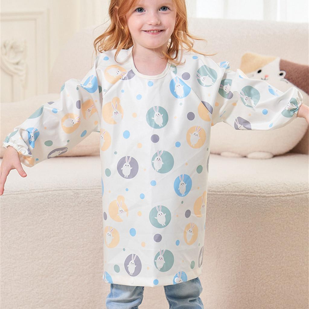 Waterproof Feeding Bib Apron for Baby and Toddler Full Coverage Coverall Smock Highchair Cover Keeping Clothes Clean