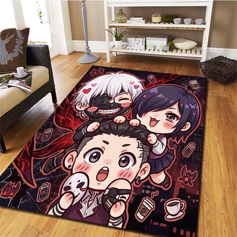 Tokyo Ghoul Carpet Rug For Living Room Bedroom Home Sofa Decoration Kids Play Nonslip Floor Mat