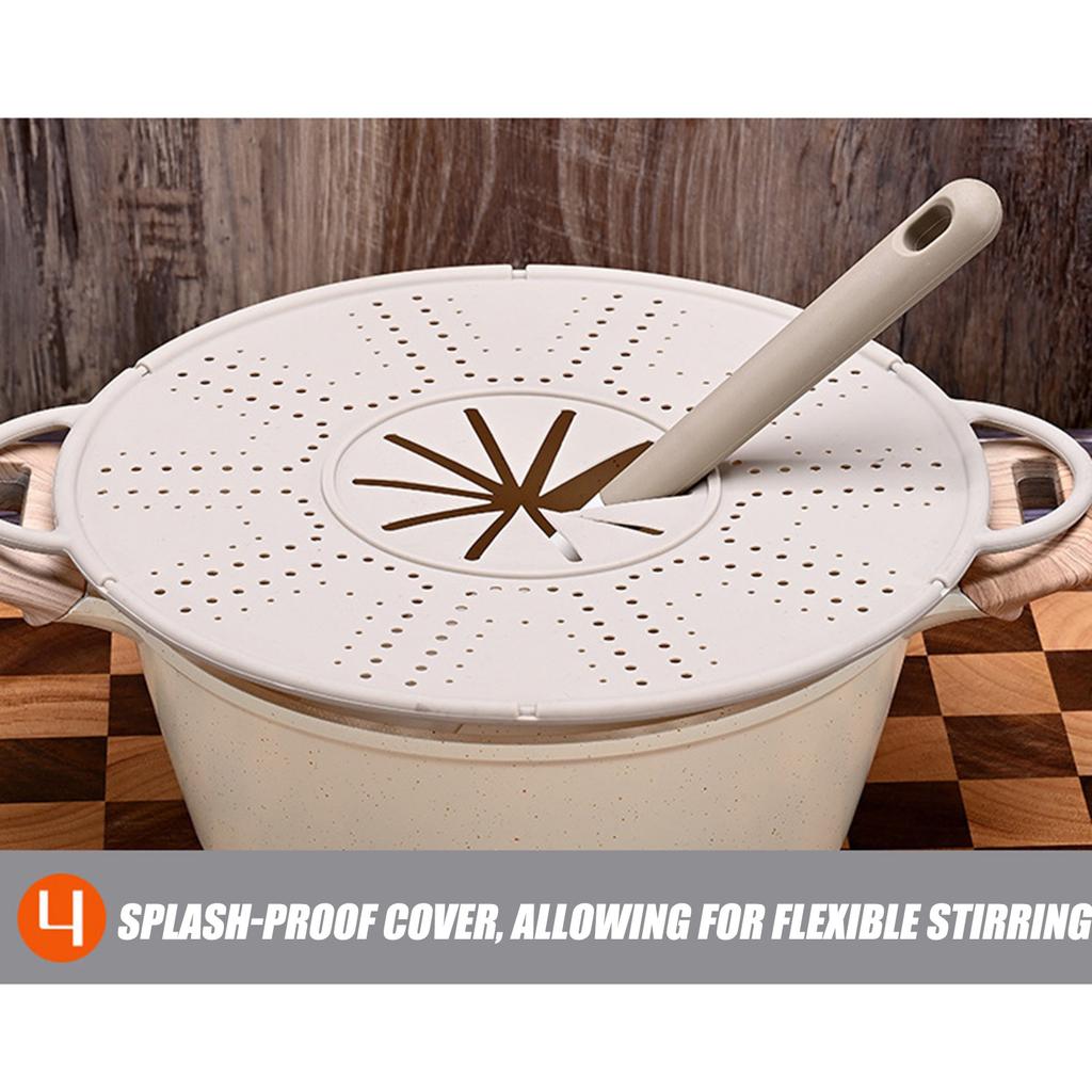 Силиконовая защита экрана от брызг со складной ручкой, теплоизоляционная подставка, фильтр, дренажная доска, защита от брызг масла для сковороды