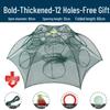 Foldable Thickened Fish and Shrimp Trap Net for Outdoor Fishing.