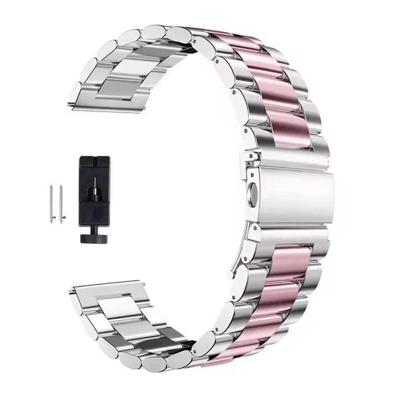 22 мм 20 мм Металлический ремешок для Samsung Galaxy Watch 7 6 5 4 40 мм 44 мм 46 мм 5Pro 45 мм Ремешок из нержавеющей стали для Amazfit Bip Huawei GT4.