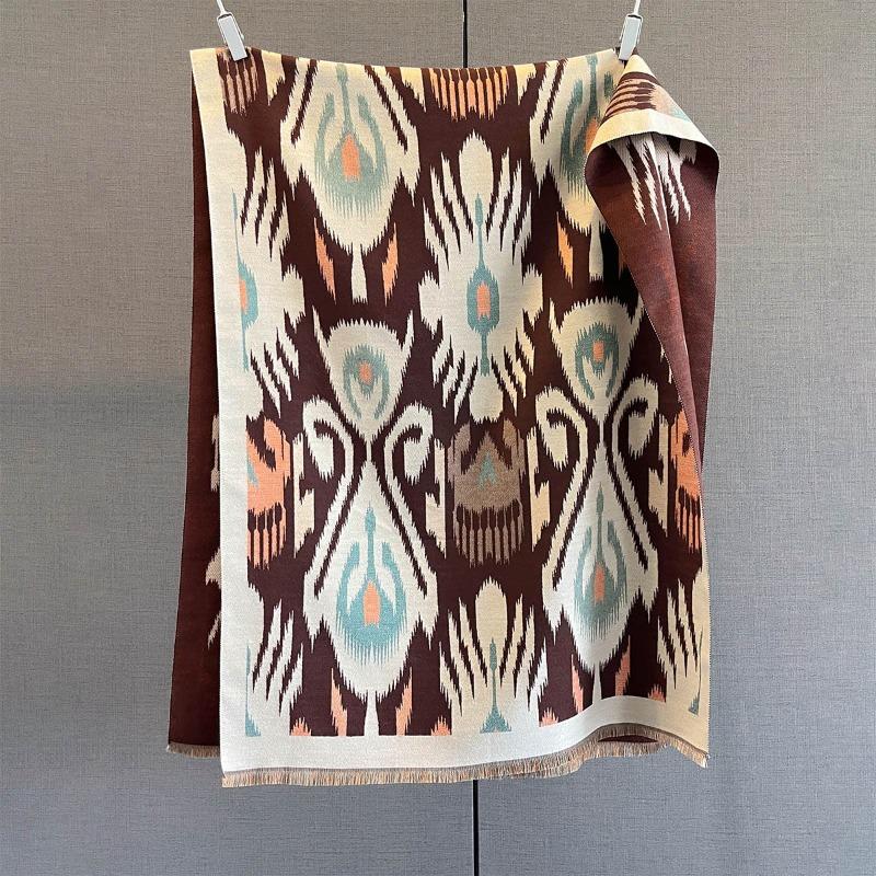 Новый имитация кашемира персонализированный шарф с принтом осенне-зимний утолщенный теплый универсальный шарф женская мода атмосфера шаль