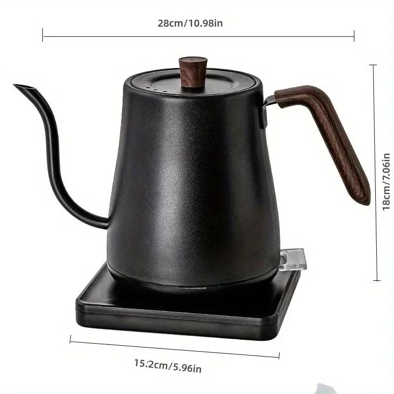 220V Portable Kettle Slender Mouth Pot 1000W Goose Neck Electric Kettle 0.8L Coffee Pot Electric Water Heater Tea Pot Baby Milk