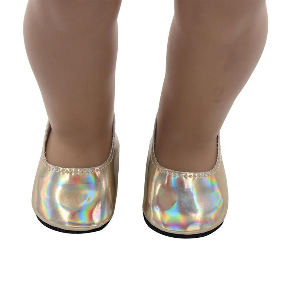 PU Leather Glossy Shiny Shoes Doll Shoes Reborn Doll Shoes PU Leather Doll Shoes Kids Gifts