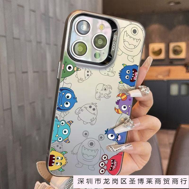 Маленький монстр подходит для чехла на мобильный телефон iphone16 Apple 15promax/14 милый 13pro12 индивидуальность 11 Европа и Америка