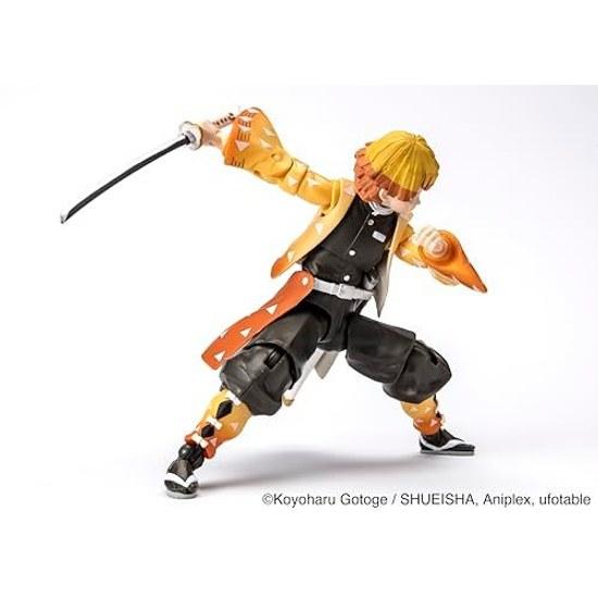 BANDAI Ultimate Legend Акадзума Дзэницу Фигурка 12,5 см Аниме 27 точек артикуляции аксессуары подарок коллекция из Манги Клинок, рассекающий демонов