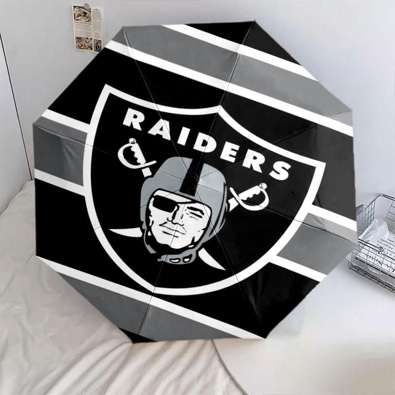 Узор Las Vegas Raiders, автоматический складной зонт, портативная и складная конструкция, 8 спиц, рождественский или день рождения подарок.