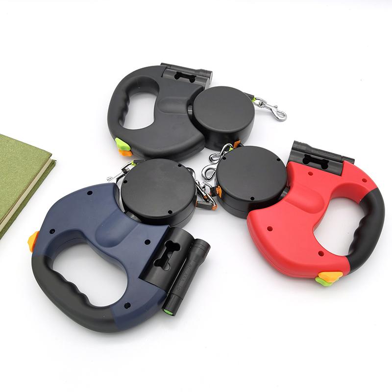 Двойной автоматический поводок для щенков, выдвижные поводки для домашних животных для маленьких и средних собак, французских бульдогов, чихуахуа, кошек, веревка, mascotas, цепь