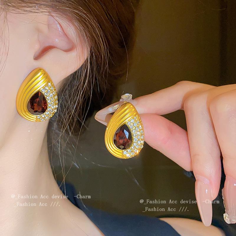 Серебряная игла средневековые винтажные серьги-подвески с бриллиантами ретро нишевые высококачественные серьги-гвоздики модные серьги женские
