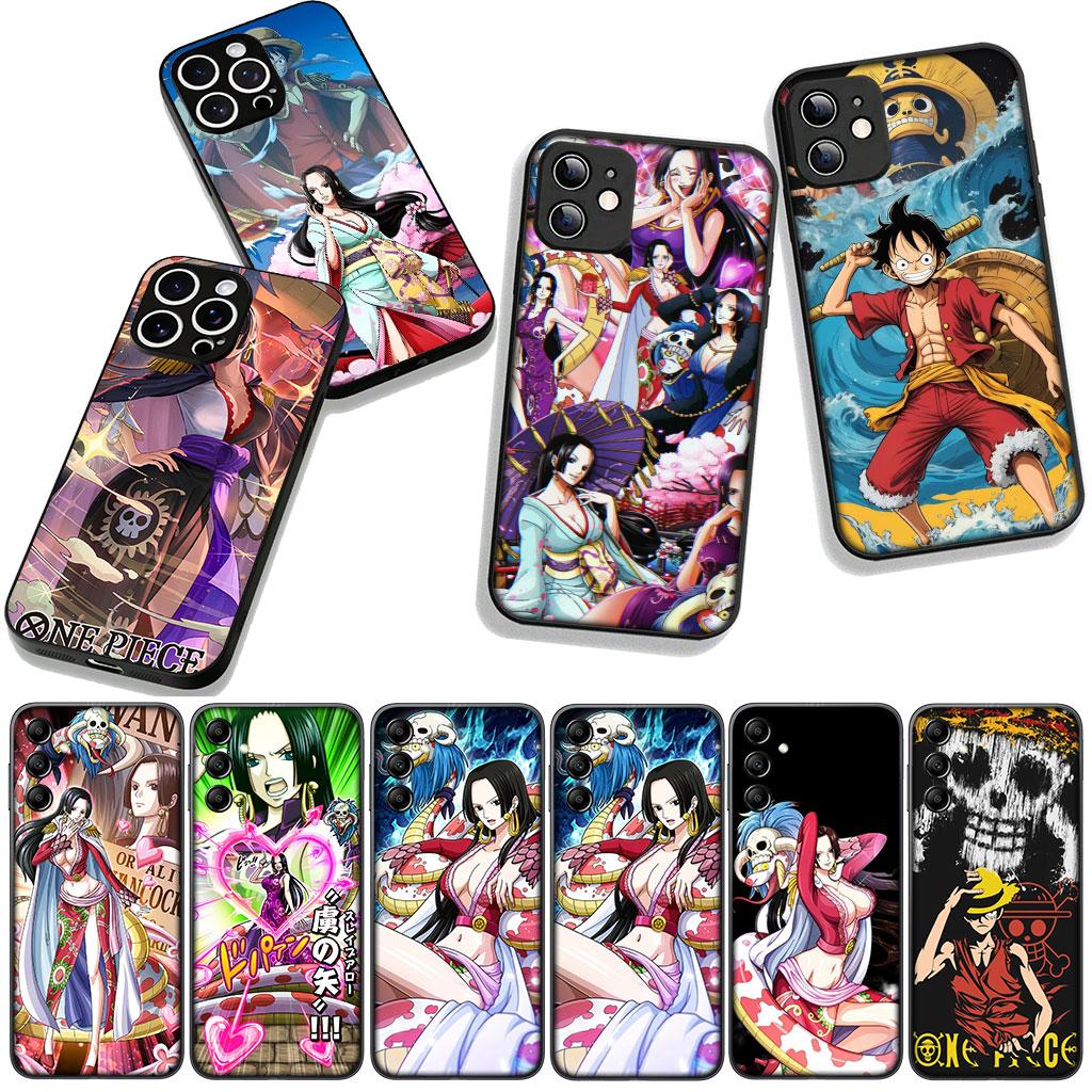 Cover for Samsung Galaxy A36 A17 A26 A07 A35 A54 A53 A13 A33 A34 S8 S9 S20 S21 FE S10 Plus Case One Piece Boa Hancock Luffy