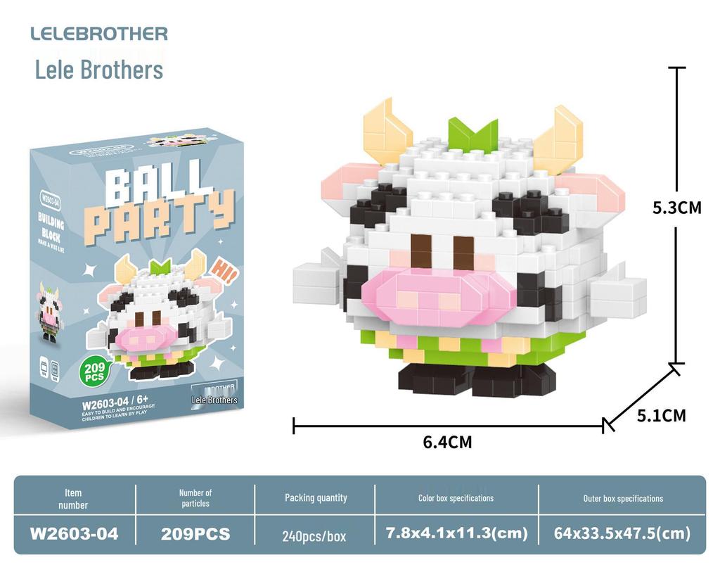 Совместимые с Lego микро строительные блоки мультяшные фигурки - детские развивающие настольные игрушки