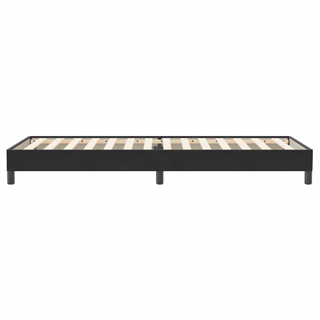 Łóżko Box Spring Bez Materaca Czarne 80X220 Cm Aksamit