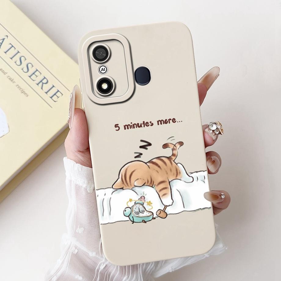 Чехол для Itel A27 A48 A25 A35 Стильный художественный ударопрочный Funda для Itel A60 A60s A70 Мягкий жидкий силиконовый бампер