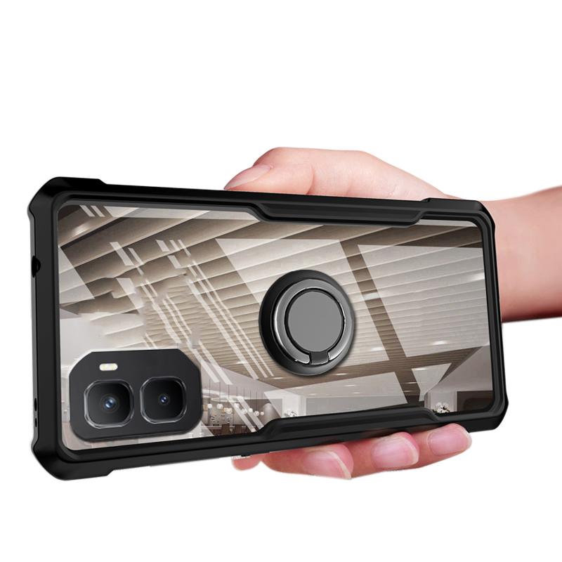 Для infinix GT 50 Pro Чехол Жесткий Чехол для Телефона Прозрачный Ударопрочный Держатель для Автомобильной Навигации Кольцо для Чехла Телефона infinix GT 50 Pro
