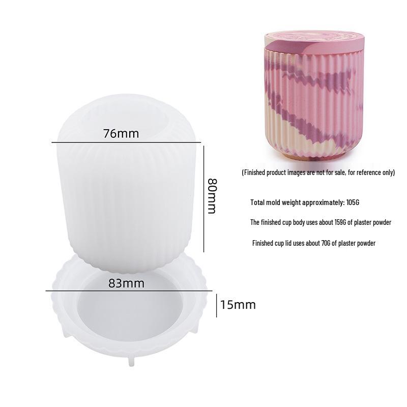 Meimuer DIY Ароматерапевтическая гипсовая форма для свечей и Силиконовая форма для шкатулки для украшений из эпоксидной смолы