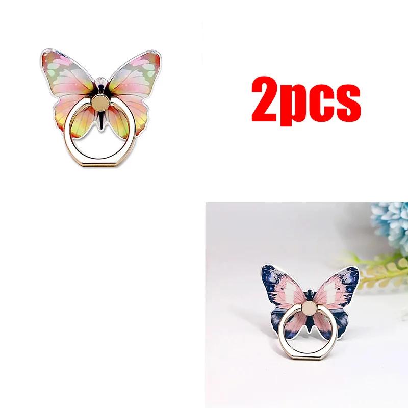 1/2 шт. Роскошный универсальный красивый держатель-кольцо для мобильного телефона в виде бабочки, подходит для мобильного телефона, держатель-подставка для мобильного телефона, сокет