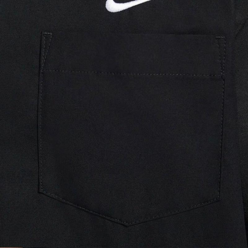 Nike Футболка с коротким рукавом Club Oxford Button Up Top Fn3903 010 S2407 Рубашка Куртка