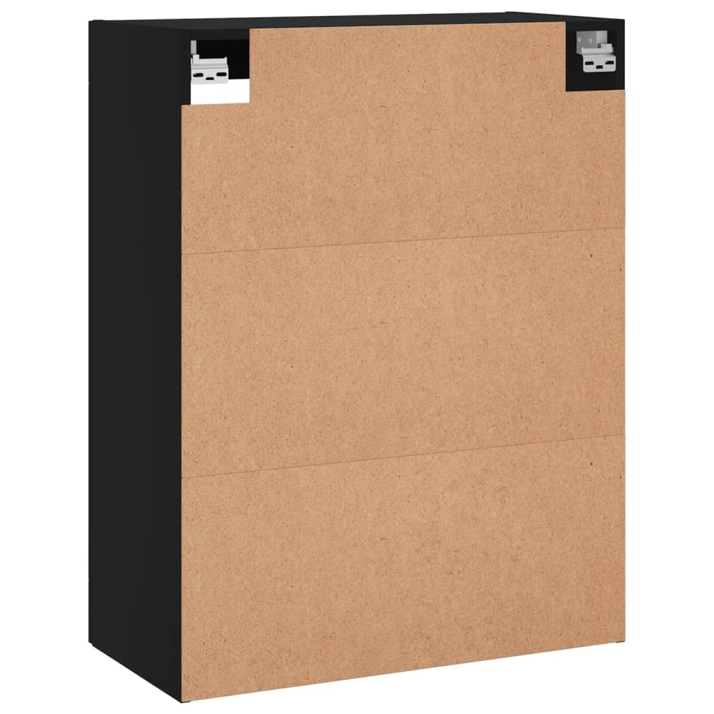 Wall Cabinet Black 69.5 x 34 x 90 cm