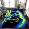 Neymar Jr Football Legend Customizable Name Carpet Design for Foyer Dormitory Playrooms Balcony Anti-slip Rug Office home decor Spiritual Gift