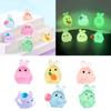 6PCS Luminous Rabbits Resin Fairy Garden Accessories Glow At Night Miniatures Rabbit Desk Decoration Kawaii Home Decor