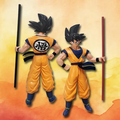 Dragon Ball Goku Супер Сайян Аниме Модель 22см Goku Модель Действия Подарки для Детей Фигурка Игрушечная Машинка Настольное Украшение Премиальное Качество