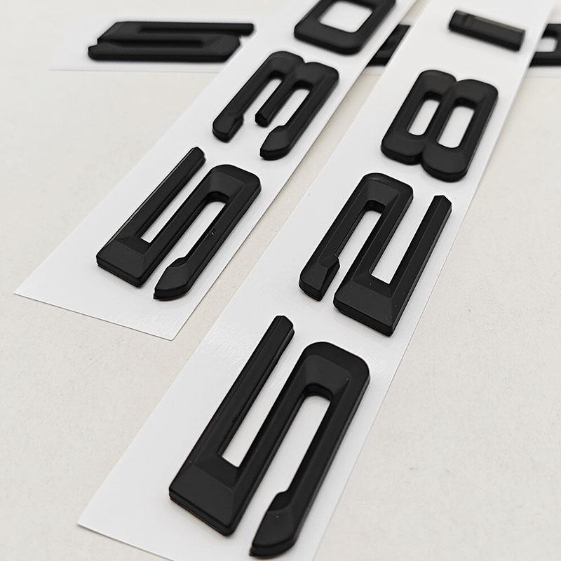 3D ABS Matte Black Car Letter Logo 528i 530i Rear Trunk Badge Sticker Emblem For BMW 5 Series 530i 530i F10 E60 Tail Accessories is2