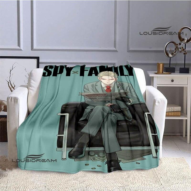 Семейное одеяло с принтом аниме «шпион х», теплое одеяло для девочек и детей, фланелевое мягкое уютное одеяло, домашнее дорожное одеяло, подарок на день рождения