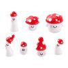 Cartoon Miniature Cute Red Mushroom Micro Landscape For Home Ornaments Gardening Desktop Access V3C1