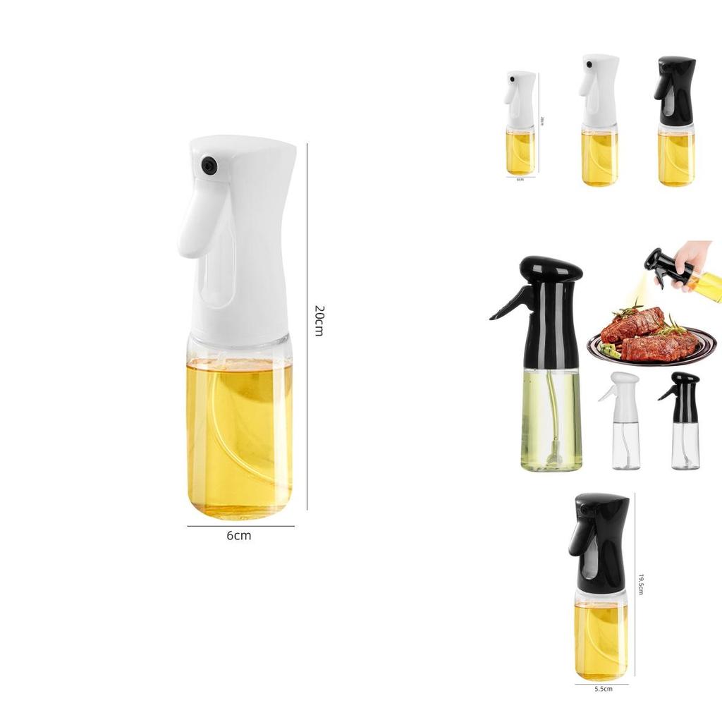 200ml Oil Spray Bottle Transparent Body Bbq Tool Cooking Aid Compact And Lightweight