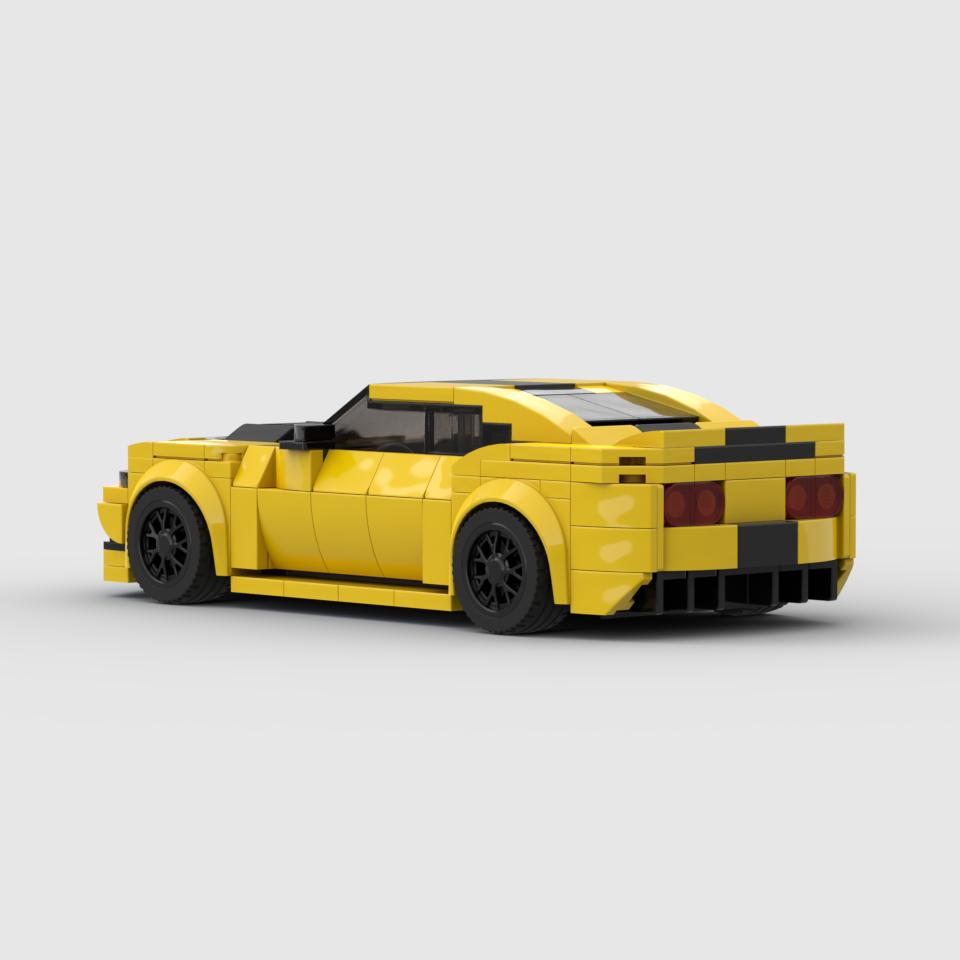 MOC Speed Camaro 347 Набор Строительных Блоков Гоночные Машины Модель Суперкара Декорация Креативный Гараж Игрушки для Мальчиков
