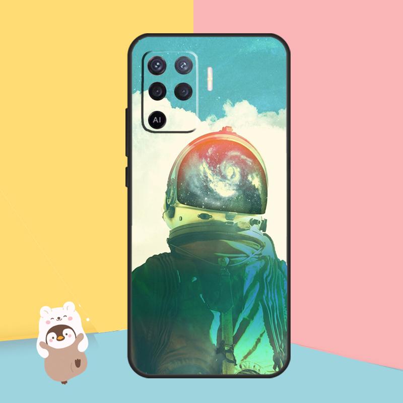 Чехол Planet Astronaut для OPPO A74 A93 A83 A91 A53S A9 A5 A31 A53 2020 A15 A16 A1K A52 A72 A94 A54, чехол
