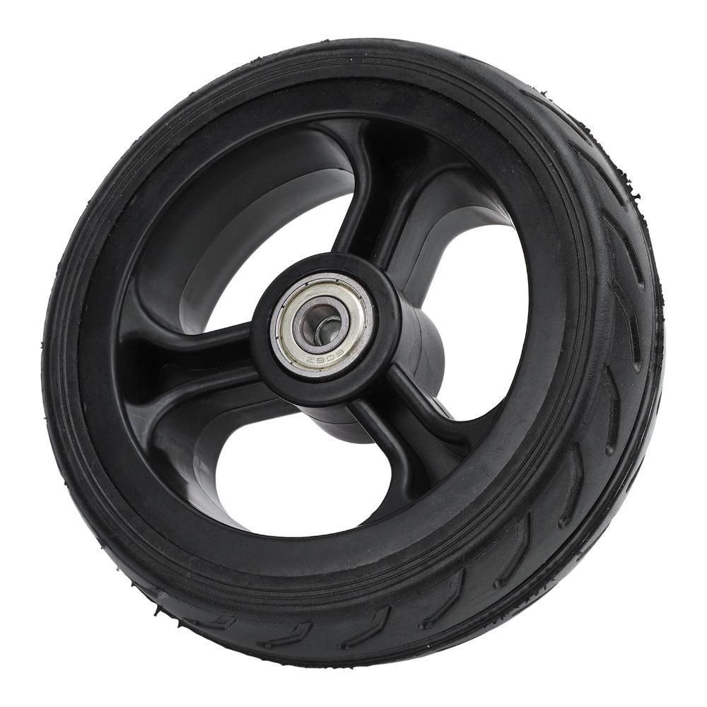 Резиновое Цельное Резиновое Колесо 5 Дюймов Колесо для Ручной Тележки Прочное Колесо для Тележки Триммер для Травы