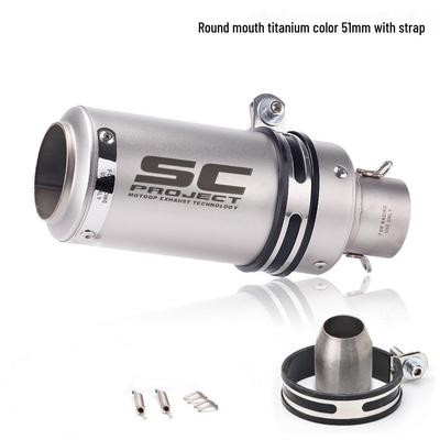SC Мотоциклетная выхлопная труба для CFMOTO 250SR, Kawasaki Z900, KTM 390, Yamaha R6/R1/R3
