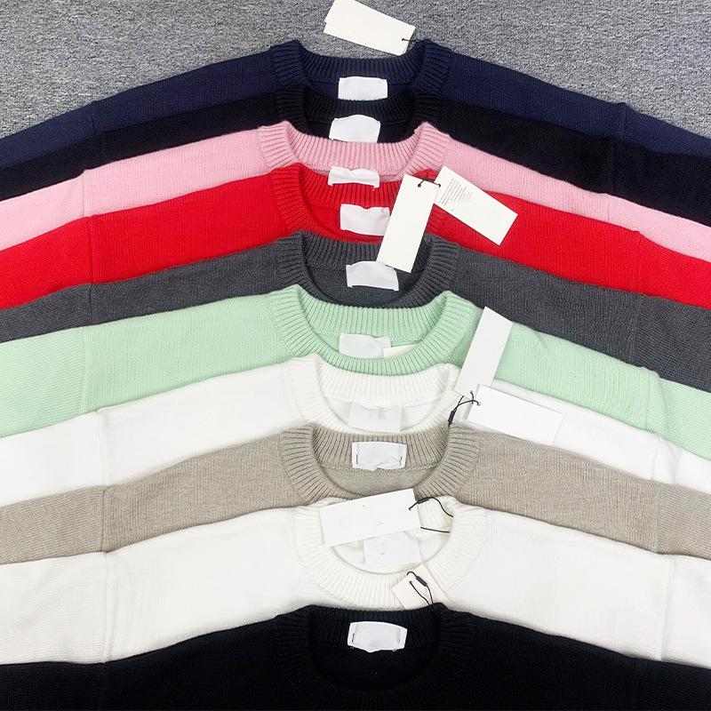 High-Quality Red Heart Peach Loose Pullover Couple Sweater