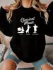 Silhouettes of Bach Mozart and Beethoven Women's Sweatshirts
