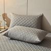 Solid Color 2Pc Waterproof Quilted Pillowcase Pillow Cover Case 48x74cm Pillowsham Anti-Mite Anti-Bacterial Bedroom