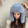 Шапка Лей Фэна Однотонная Искусственный Мех Лисы Лыжная Шапка Осень Зима Женская Теплая Шапка Аксессуары для Активного Отдыха