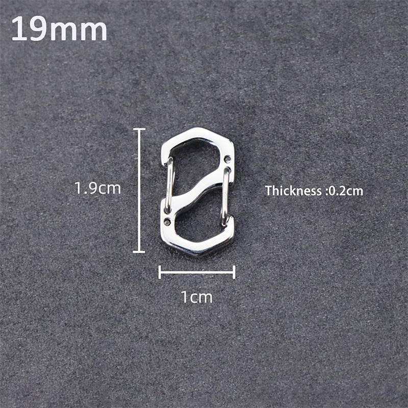 Пряжка для рюкзака из нержавеющей стали S-образный карабин с замком для мини-рюкзаков для отдыха на природе, крючок для багажа, противоугонный ключ-замок