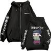 Anime The Apothecary Diaries Zipper Hoodie Cute Kawaii Maomao Graphic Zip Up Jacket Men Women Casual Oversized Zip Up Sweatshirt