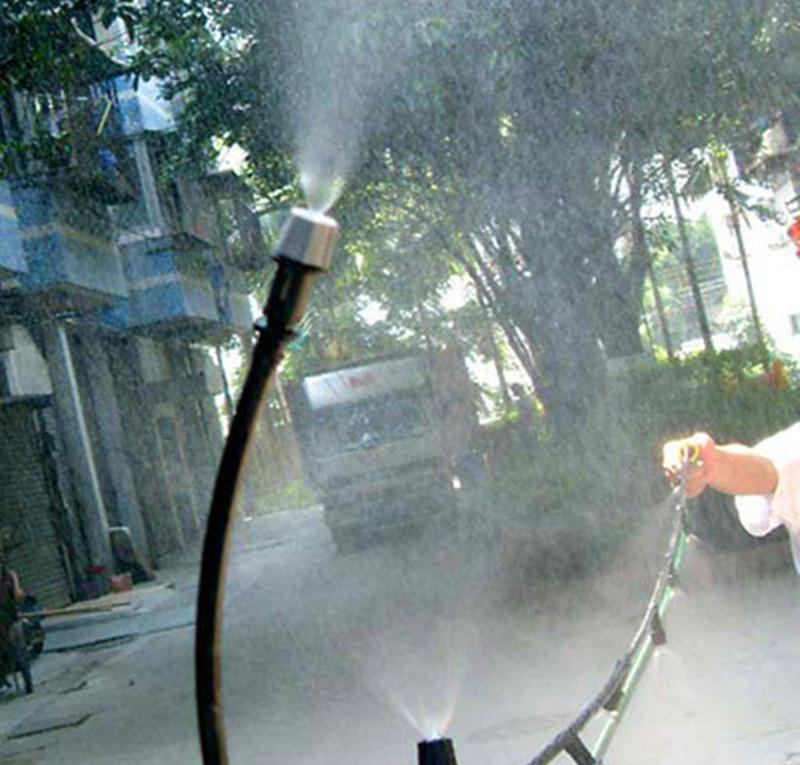 10 шт. Серая форсунка с тройником 4 мм / 7 мм для нанесения полива, распыляемого на растения, радиус распыления 0,6-0,9 м, высокое качество, распылитель