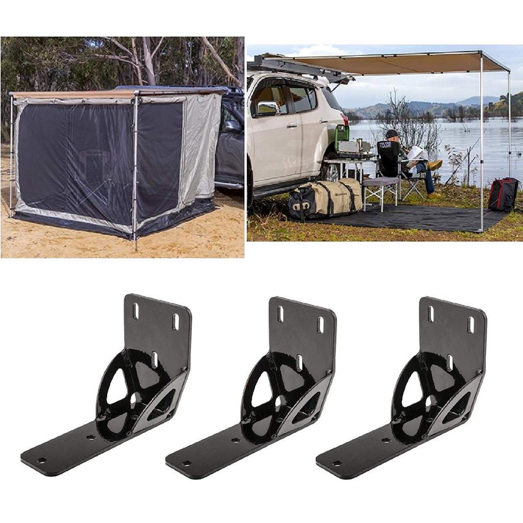 ARB 813402 Awning Bracket 50mm Wide 8mm Drilled Hole Gusset Awning Bracket (2)