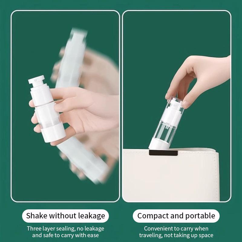 15 мл, 30 мл, 50 мл, прозрачная безвоздушная косметическая бутылка с насосом для крема, дорожный размер, дозатор, контейнер для макияжа для крема-геля, лосьона