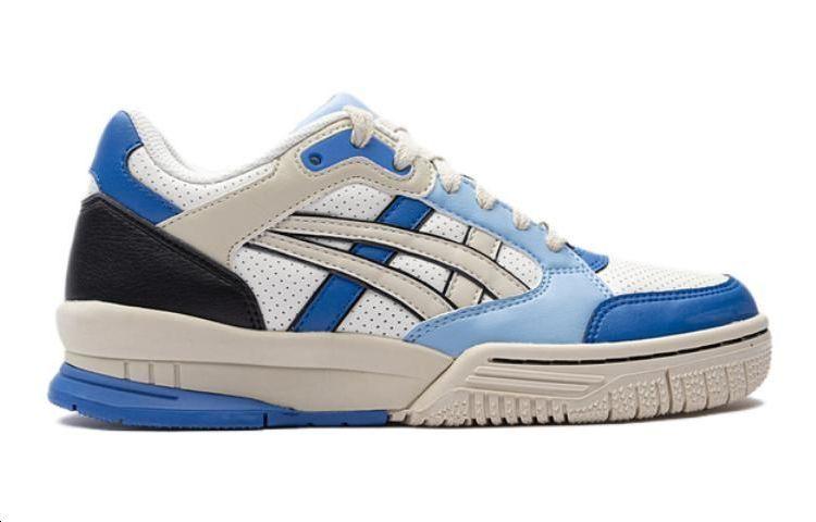 Asics Гелевые Spotlyte Искусственная кожа Низкие Детские Баскетбольные Кроссовки Сине-белые Подростковые 1204A127-103