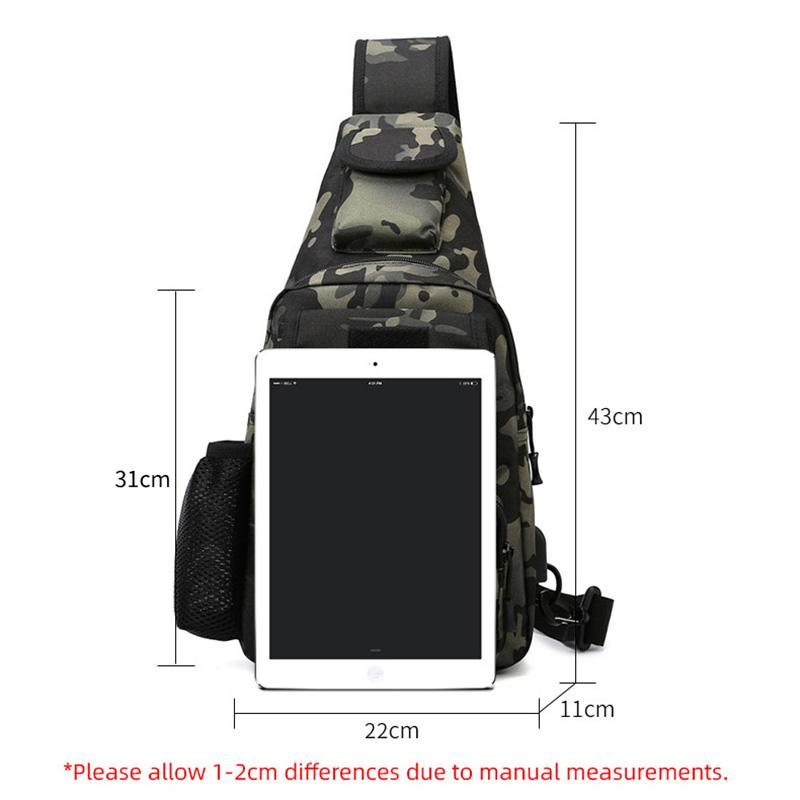 USB-сумка для груди, рюкзак для кемпинга, сумка Molle, тактические сумки-мессенджеры, поясная сумка для охоты, рыбалки, скалолазания