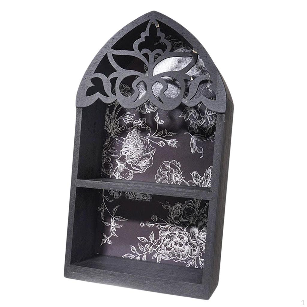 Display Regal Hanges Home Room Decor Figure From Ads Shelf Wood Rail for Essential Oils