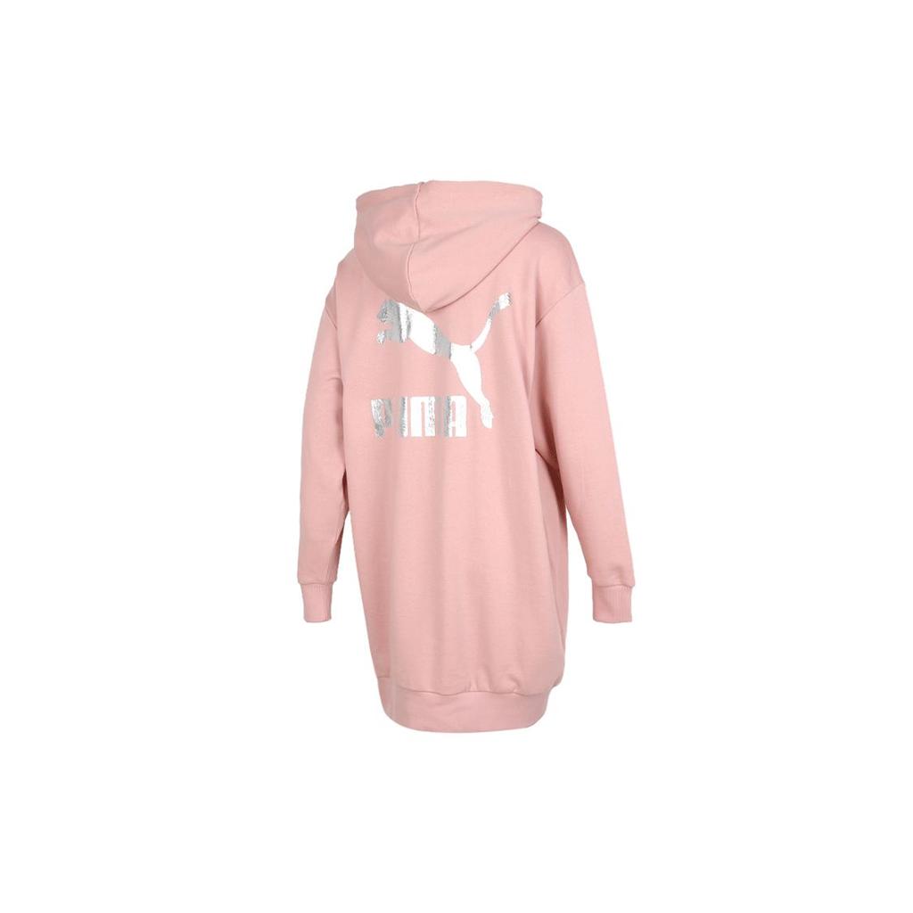 Puma Классическое платье с капюшоном и длинными рукавами Женское платье Розовое 599165-14