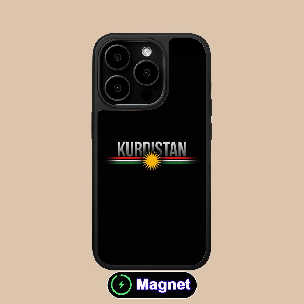 Матовая Magsafe чехол для мобильного телефона с флагом Курдистана для iPhone 17 16 15 14 13 12 11 Air Pro Max Plus Цветная крышка